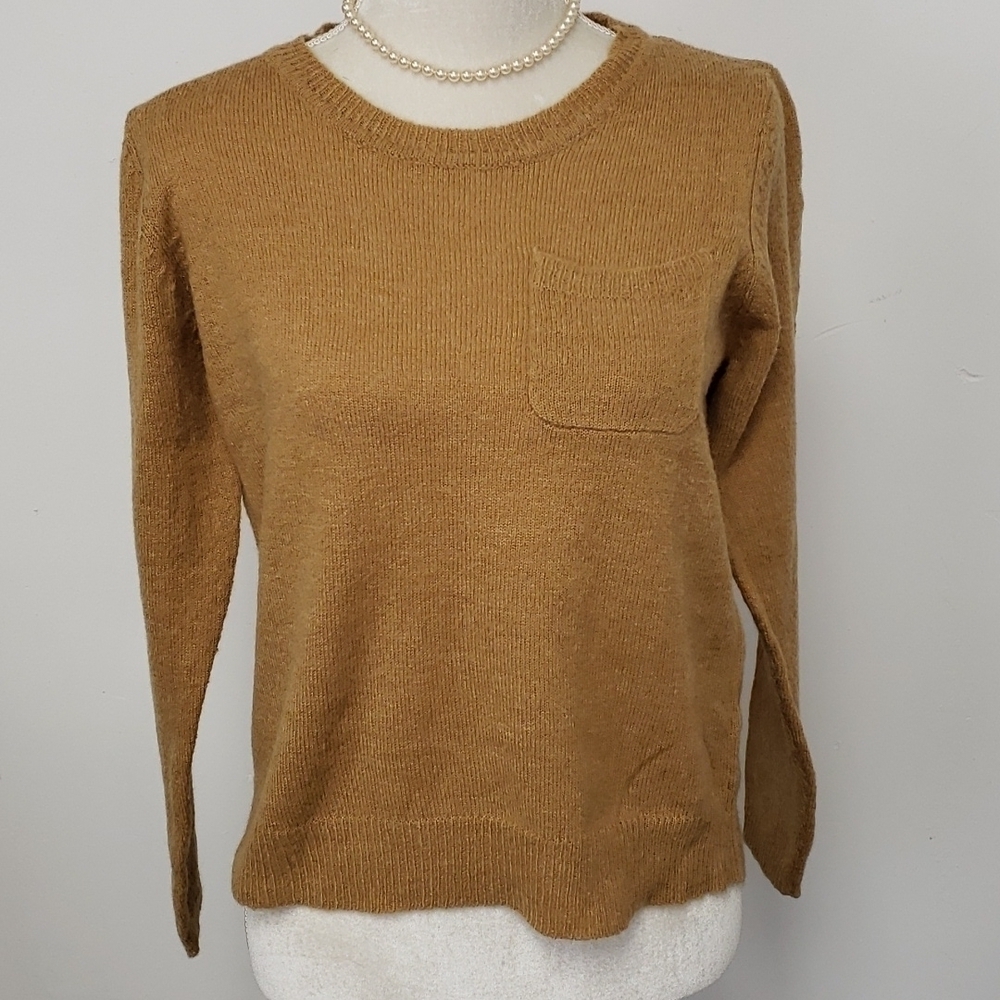 Zara Sweater Light Brown Acrylic/Poly/Wool Blend 36 L Hip Length NWT New - Picture 2 of 10